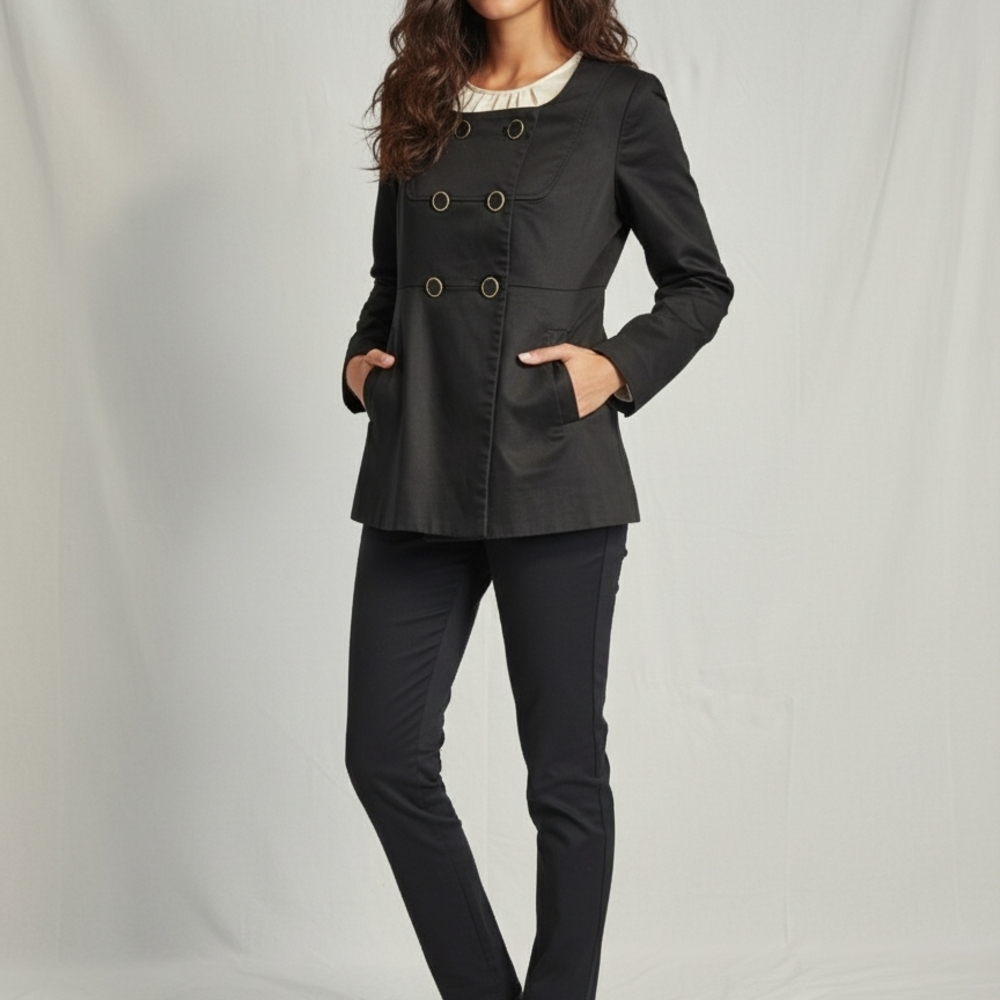 H&M Black Blazer with Pink Lining